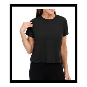 Jessica Simpson Women’s Solid Short Sleeve Active Top